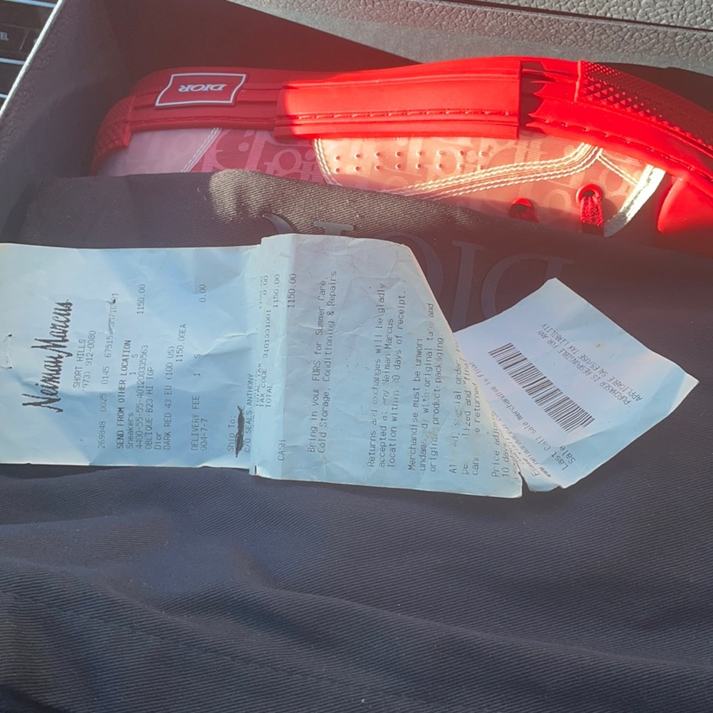 Dior Oblique High top Dark Red BRAND NEW!